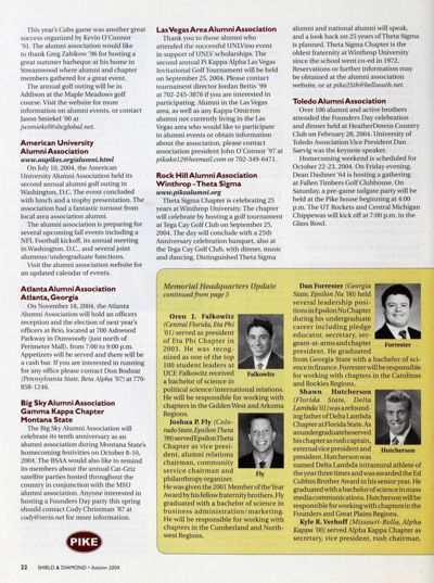 Headquarters Update Continued, Autumn 2004